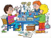 33054-Clipart-Illustration-Of-A-Group-Of-School-Children-Conducting-Science-Experiments.jpg